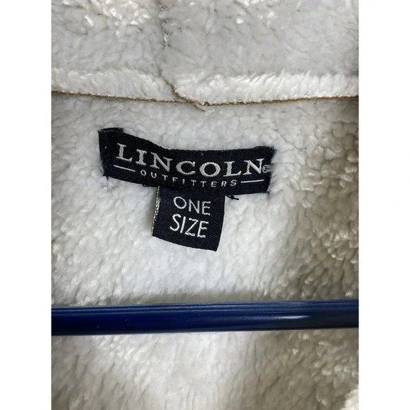 Lincoln Outfitters Woman's Vest One Size Beige Faux Suede Soft Lined Sleeveless - Picture 3 of 8